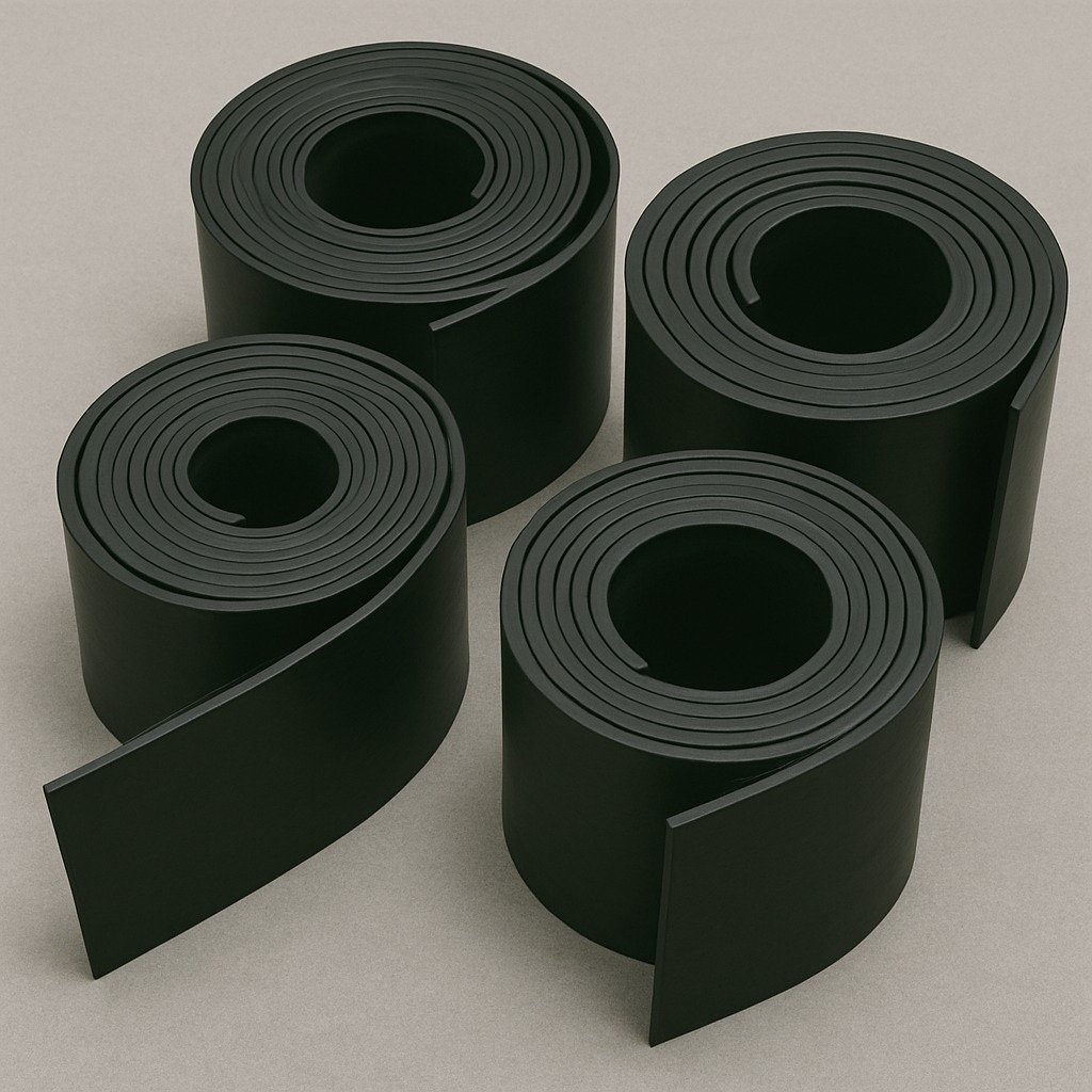 Calendered general rubber goods